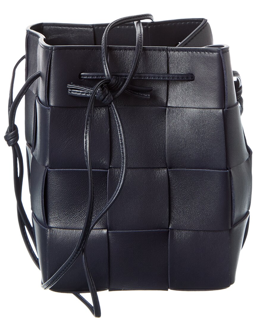Bottega Veneta Cassette Intrecciato Leather Bucket Bag