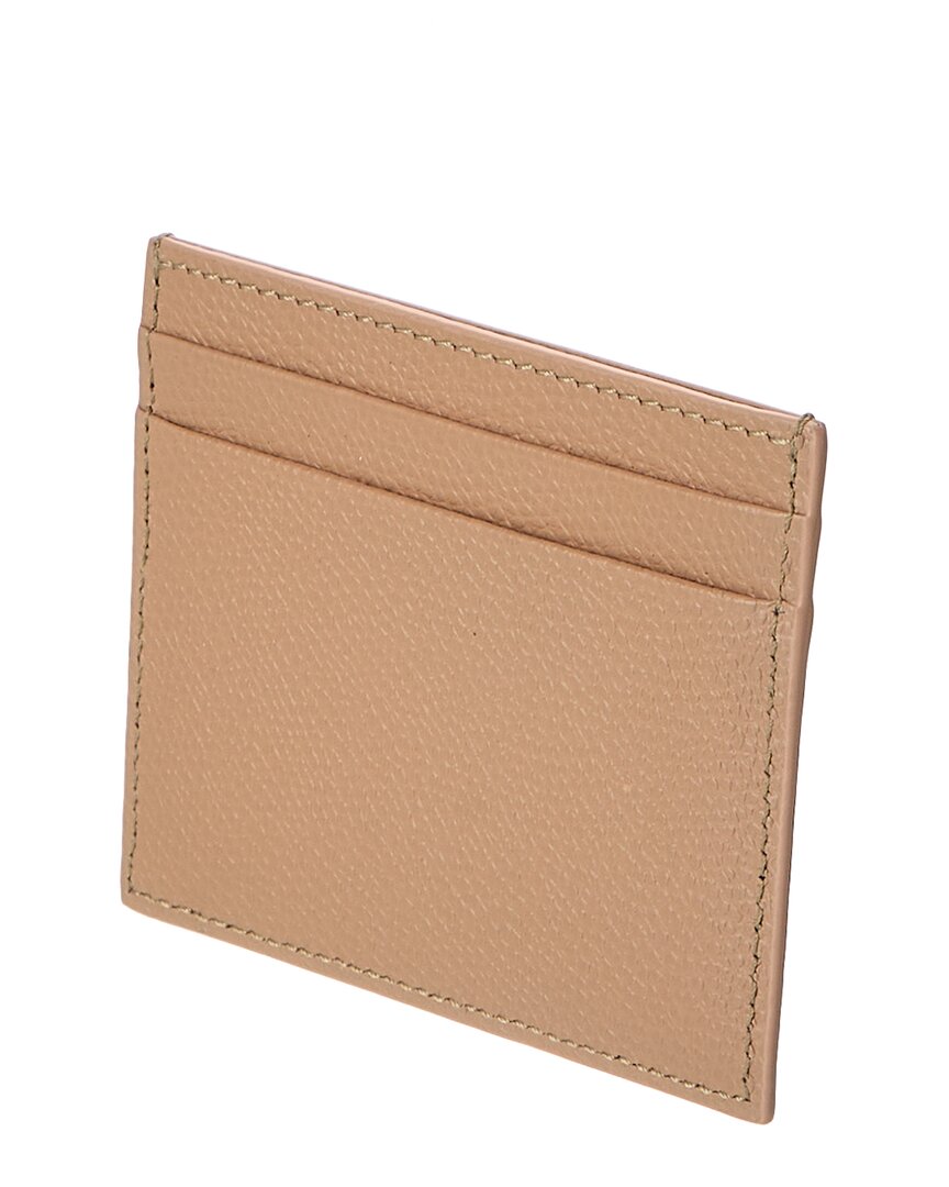 Valentino Vlogo Signature Leather Card Holder