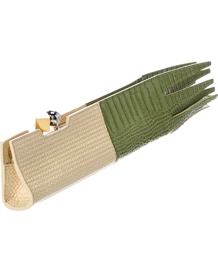 Jacquemus Poireau Leather Clutch
