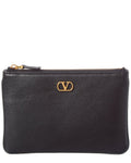 Valentino Vlogo Signature Leather Pouch