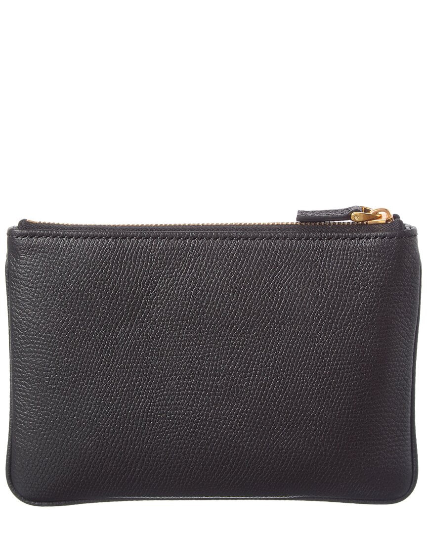 Valentino Vlogo Signature Leather Pouch