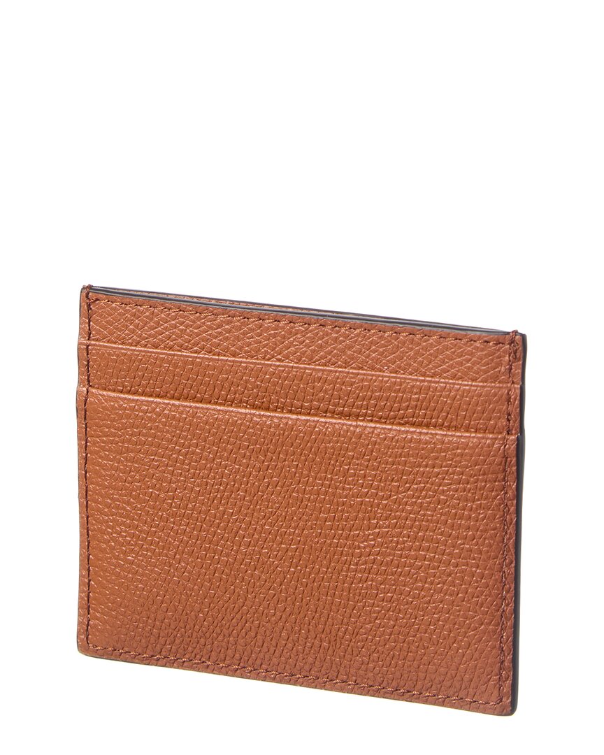 Valentino Vlogo Signature Leather Card Holder