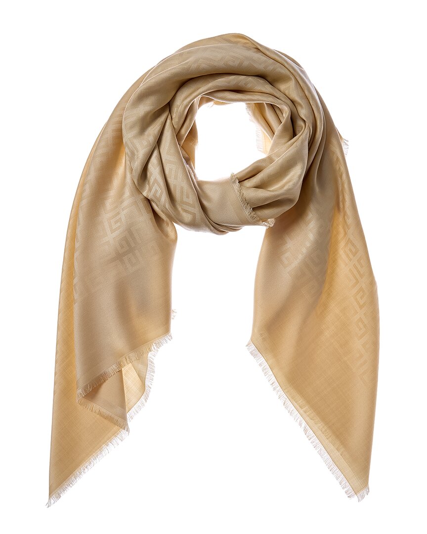 Givenchy 4G All Over Blended Silk & Wool Scarf