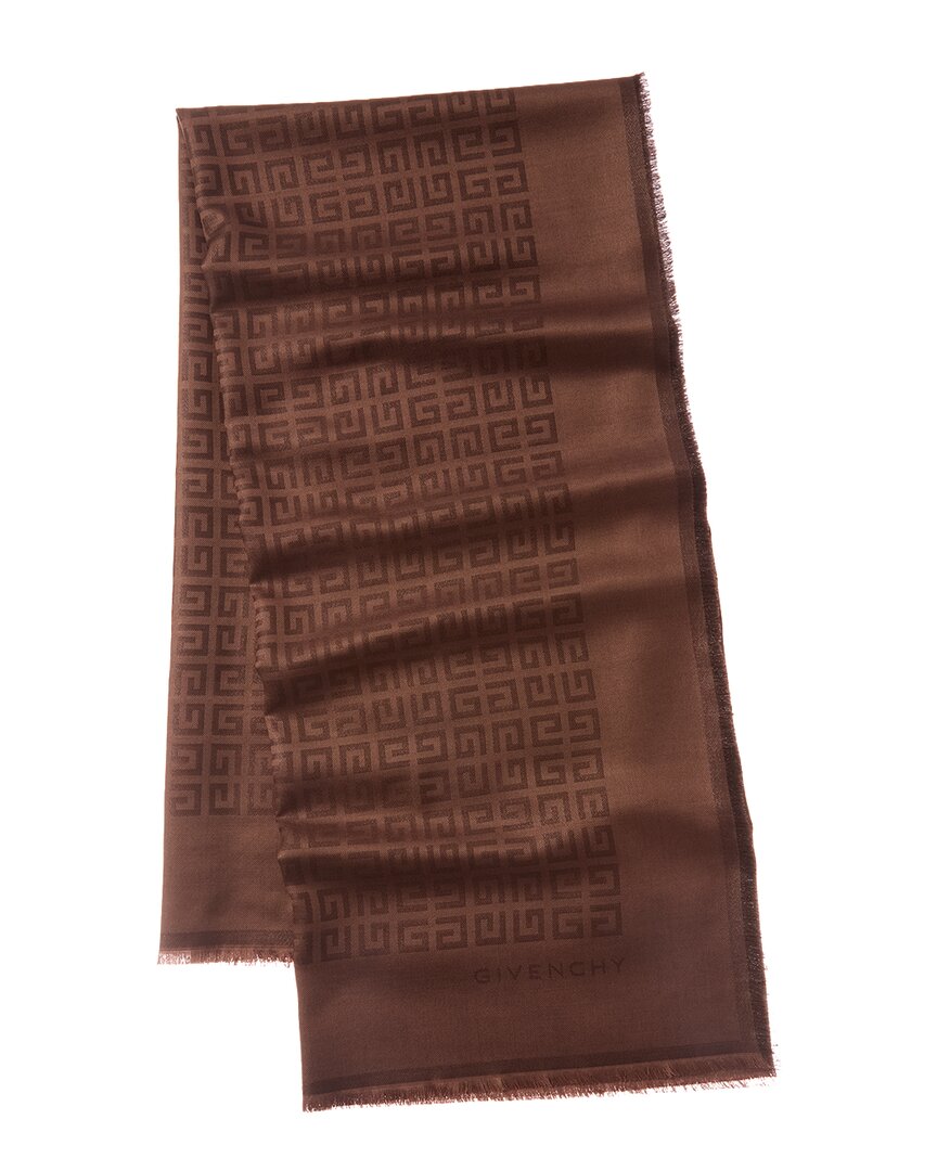 Givenchy Logo Silk & Wool-Blended Scarf
