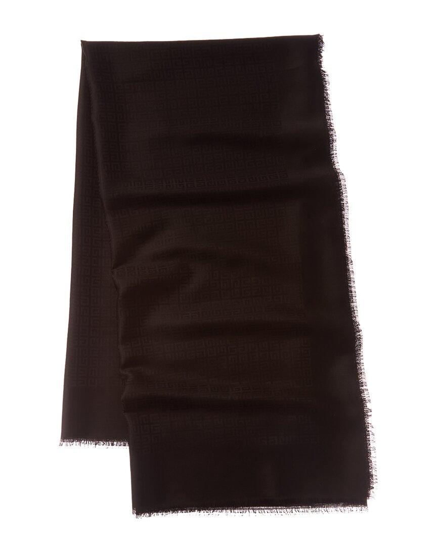 Givenchy 4G Logo Silk & Wool Scarf