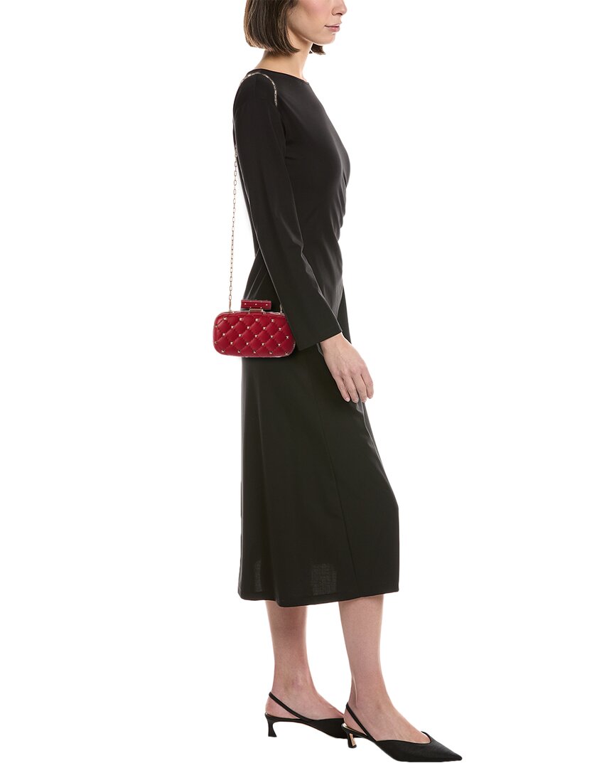 Valentino Rockstud Quilted Leather Clutch