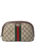 Gucci Ophidia Small Gg Supreme Canvas & Leather Cosmetic Case