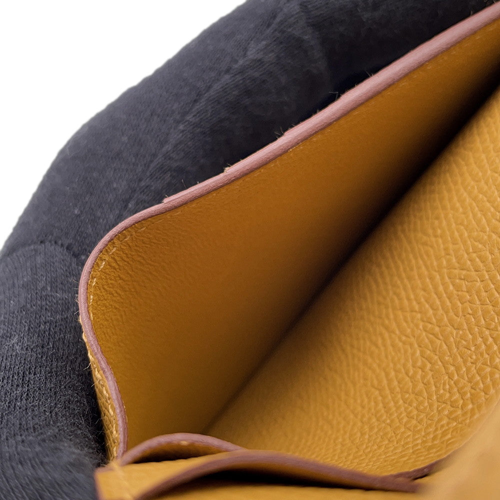 HERMES BEAN Compact Sesame Epsom