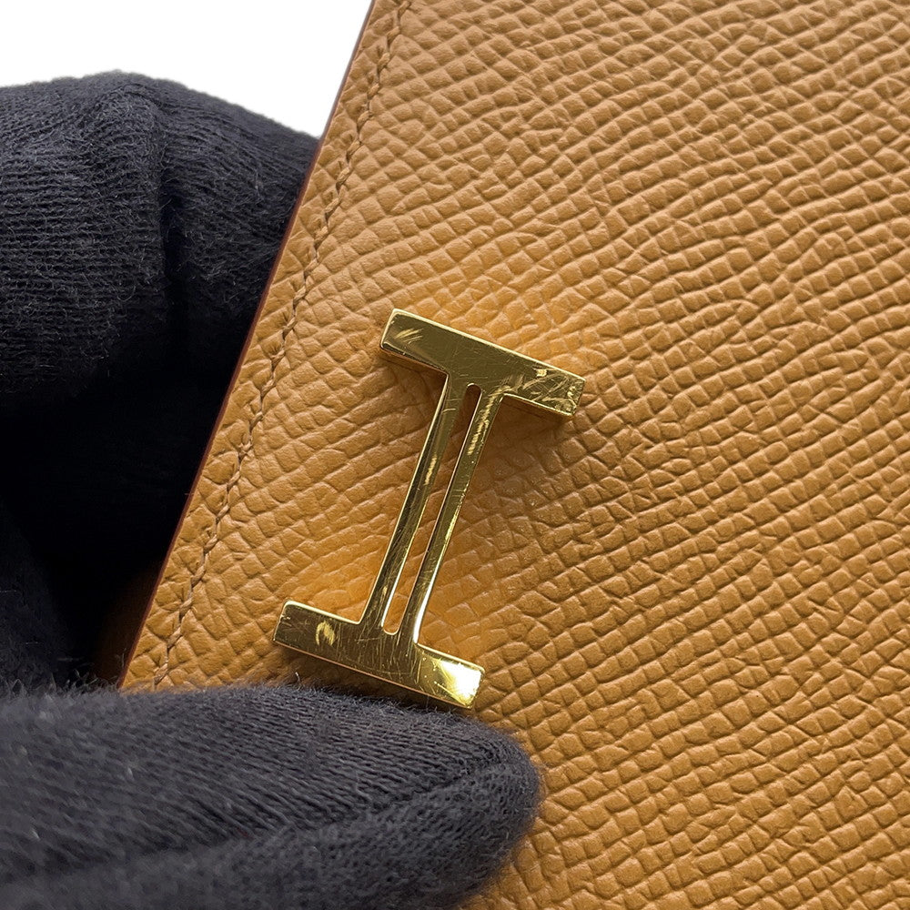 HERMES BEAN Compact Sesame Epsom