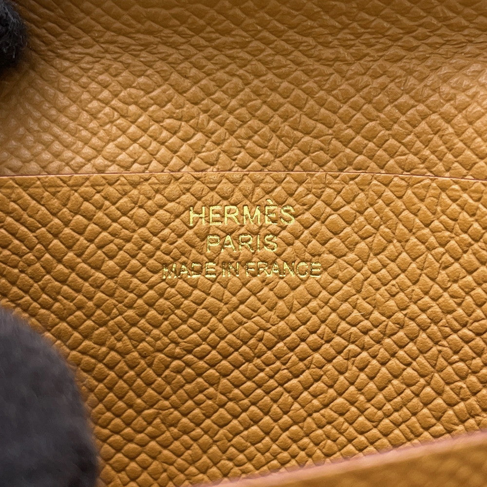 HERMES BEAN Compact Sesame Epsom