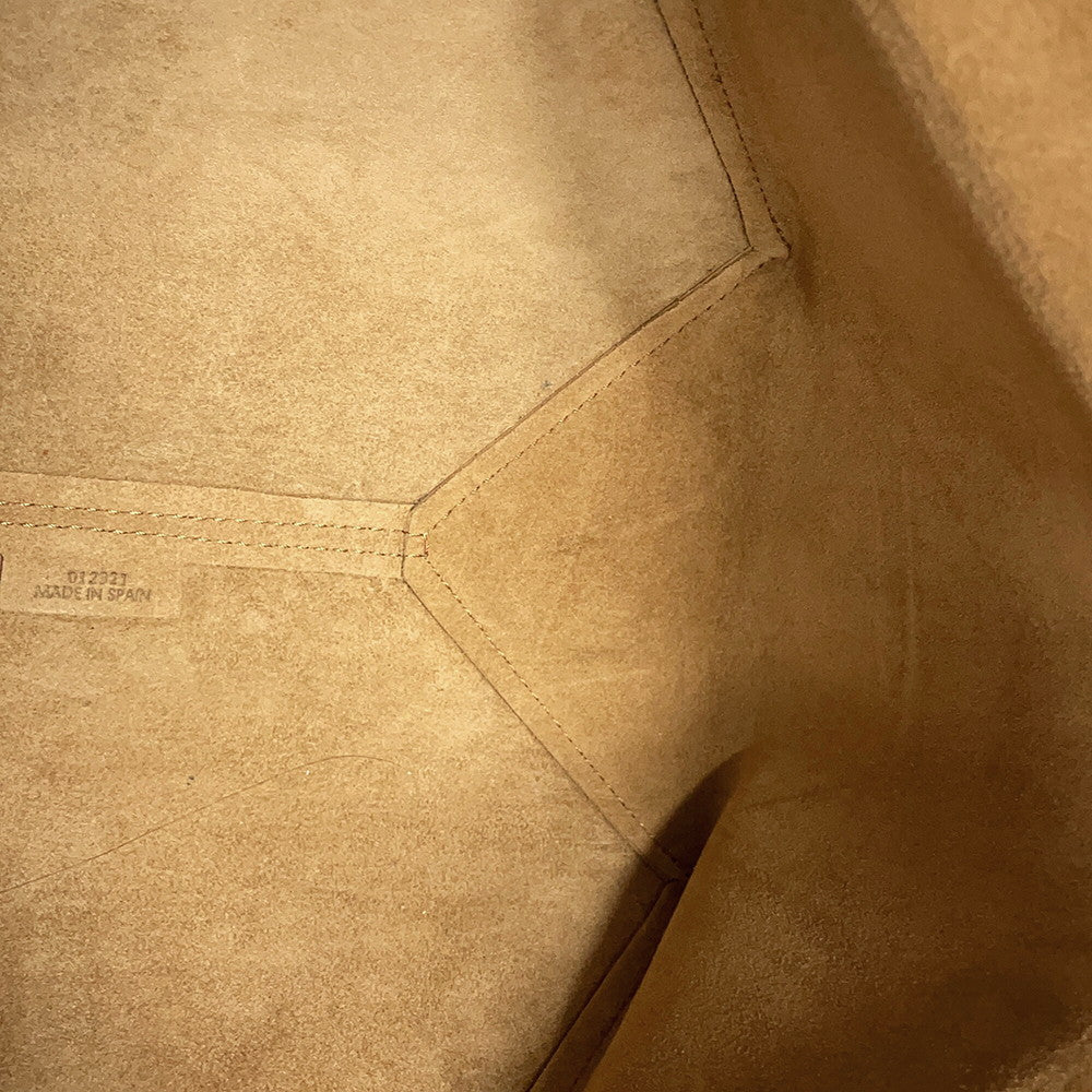 LOEWE puzzle fold tote warm dessertA657G50X01 Shiny Calf Leather Size Medium
