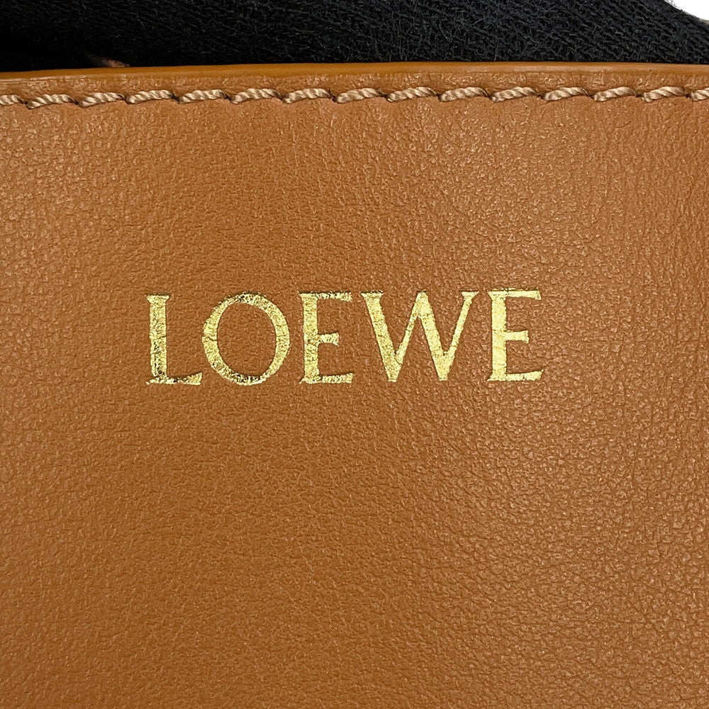 LOEWE puzzle fold tote warm dessertA657G50X01 Shiny Calf Leather Size Medium