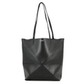 LOEWE puzzle fold tote BlackA657G50X01 Shiny Calf Leather Size Medium