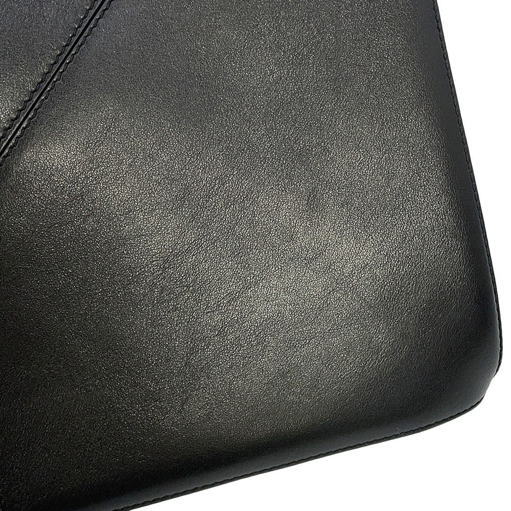 LOEWE puzzle fold tote BlackA657G50X01 Shiny Calf Leather Size Medium