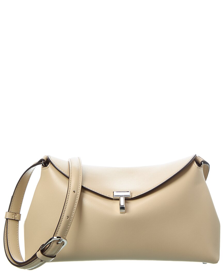 Toteme T-Lock Leather Clutch