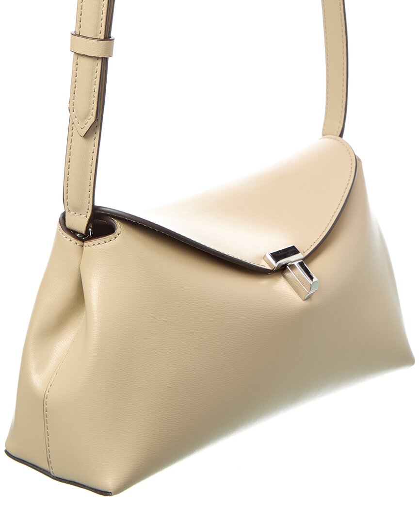 Toteme T-Lock Leather Clutch