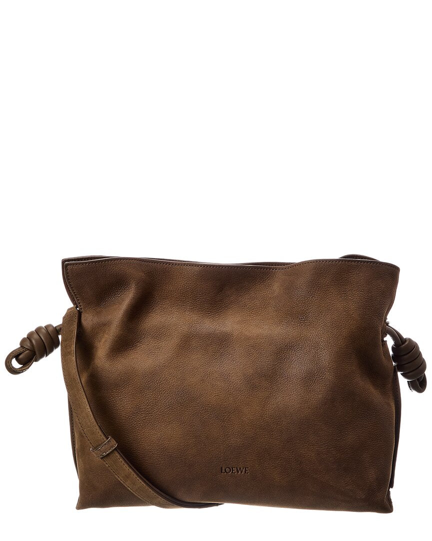 Loewe Flamenco Medium Suede Clutch