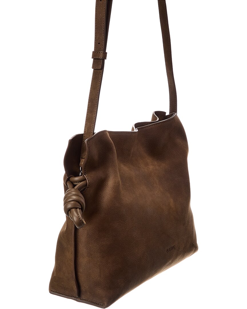 Loewe Flamenco Medium Suede Clutch
