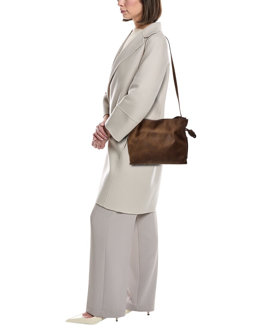 Loewe Flamenco Medium Suede Clutch
