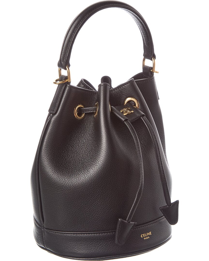 Celine Teen Clara Leather Bucket Bag