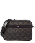 Celine Small Triomphe Canvas & Leather Crossbody