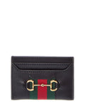 Gucci Horsebit Web Leather Card Case