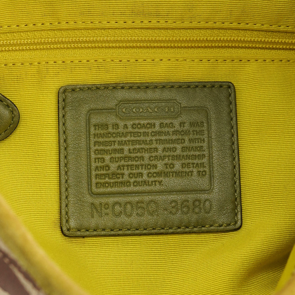 Beige Yellow Python Soho Patchwork Shoulder Bag