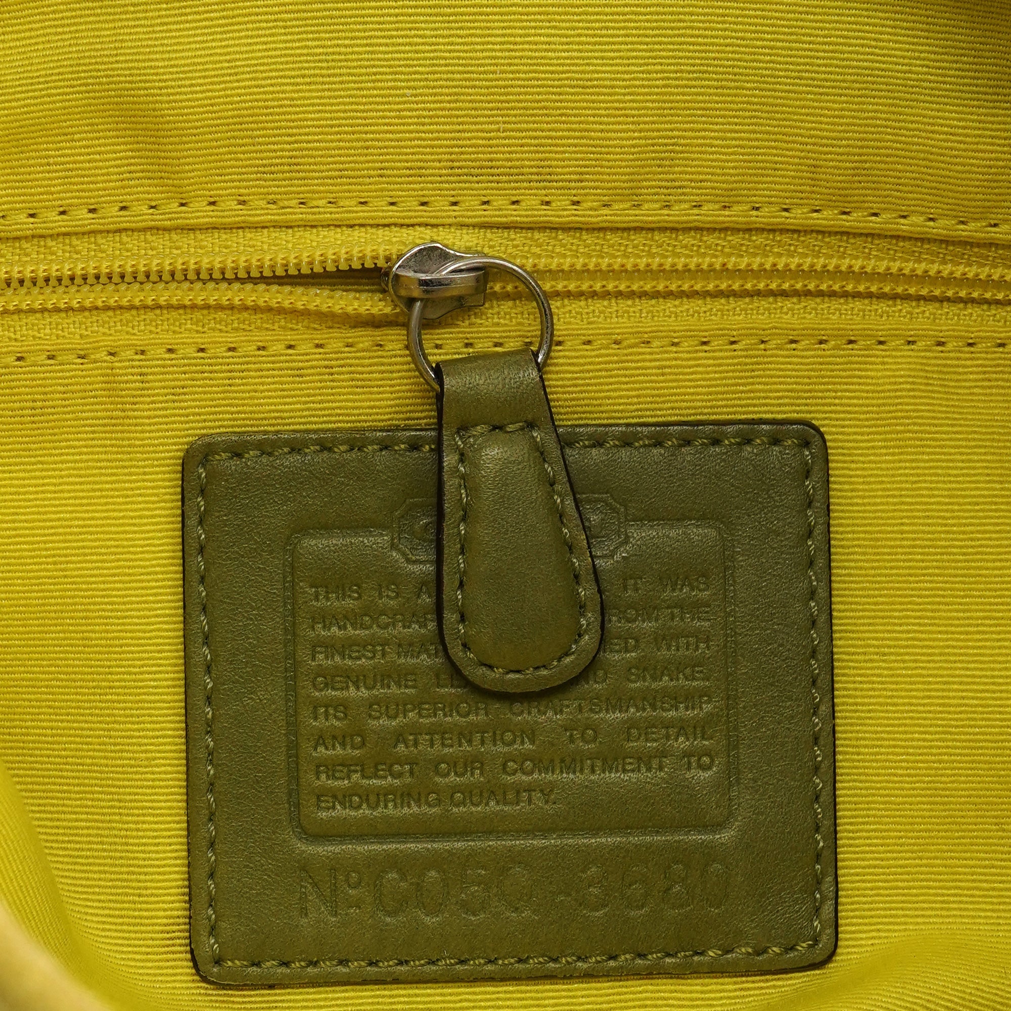 Beige Yellow Python Soho Patchwork Shoulder Bag