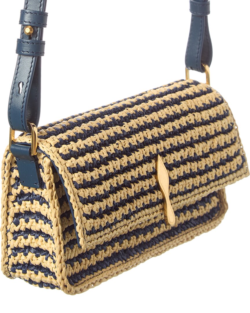 Christian Louboutin Crochet Raffia Crossbody