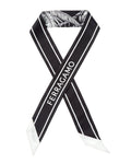 Ferragamo Logo Printed Silk Scarf