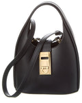 Ferragamo Gancini Buckle Leather Hobo Bag
