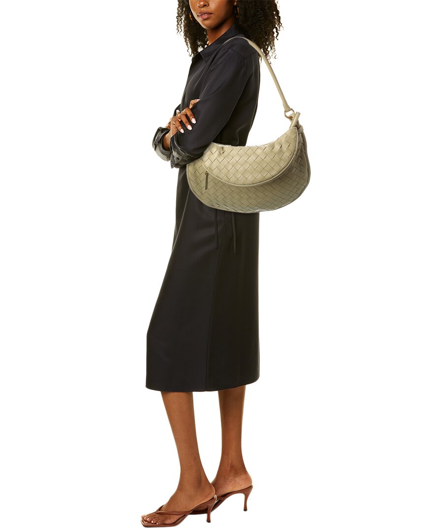 Bottega Veneta Gemelli Medium Intrecciato Leather Hobo Bag