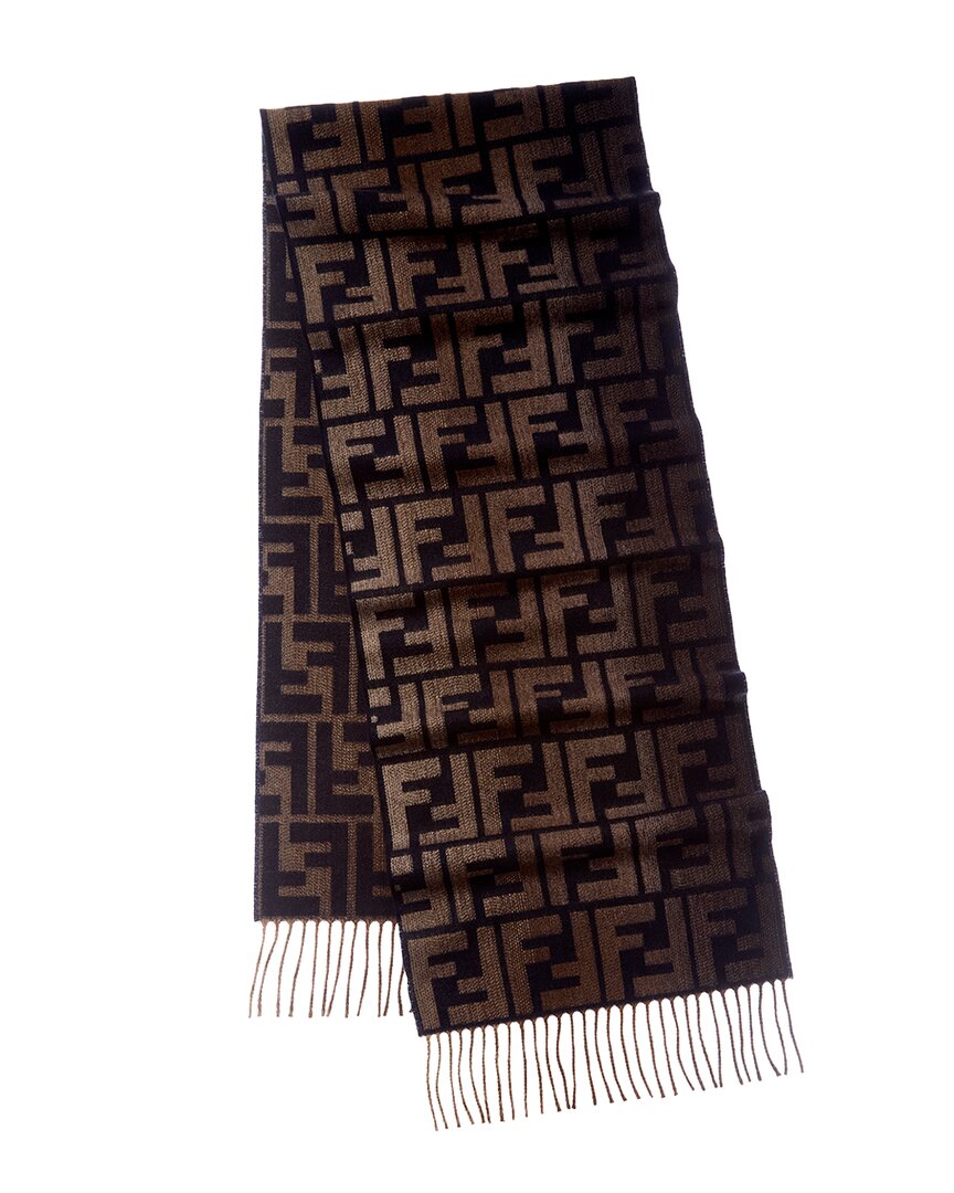 Fendi  Ff Logo Wool & Cashmere-Blend Scarf