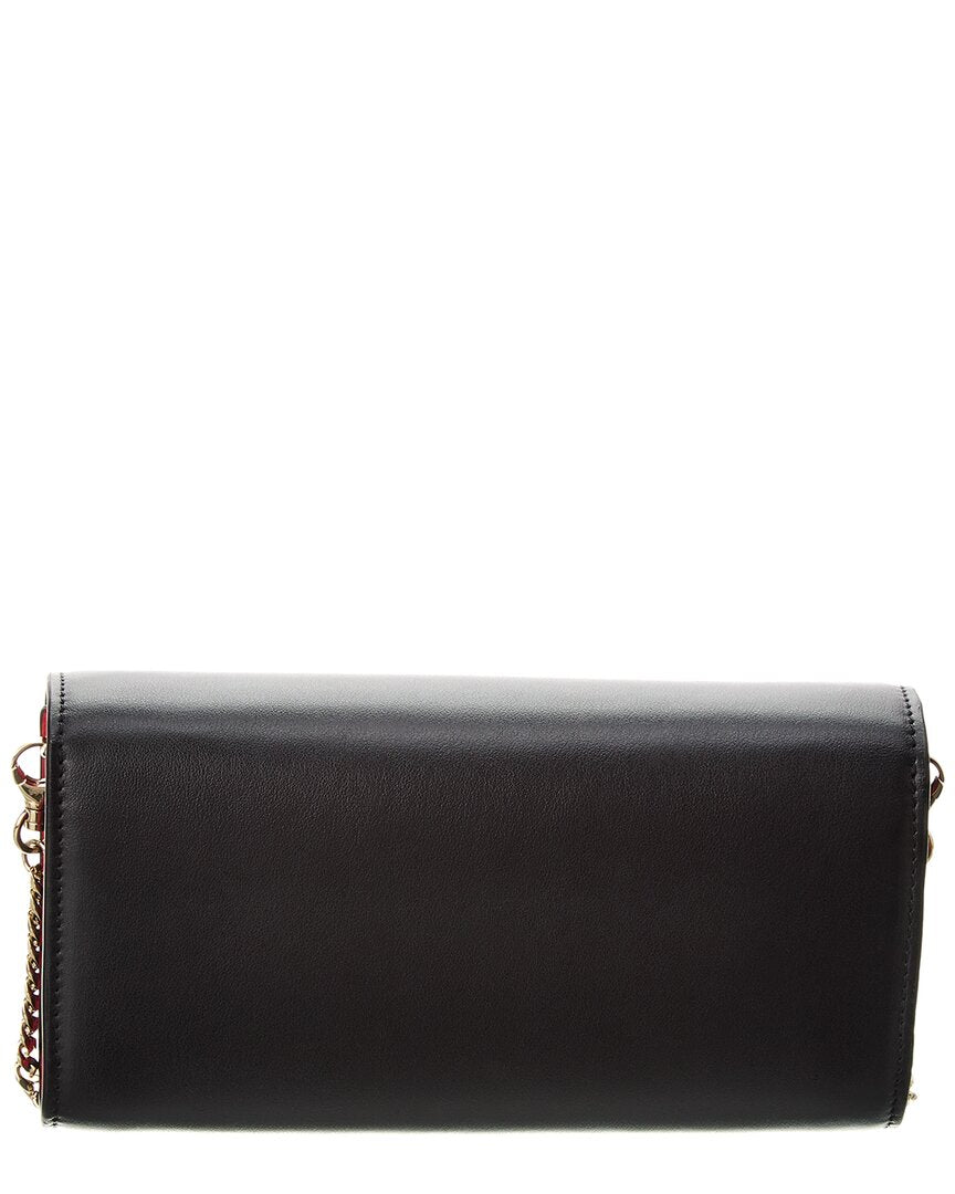 Christian Louboutin Loubi54 Leather Wallet On Chain