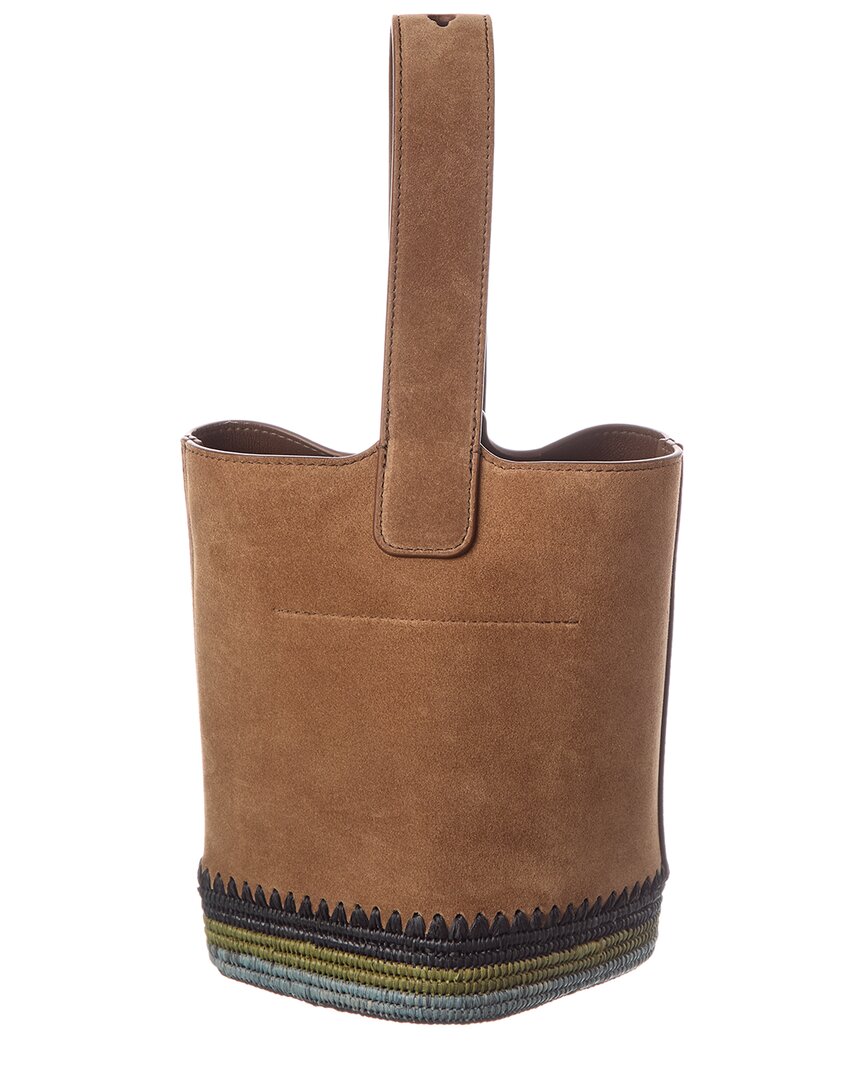 Loewe Pebble Mini Suede Bucket Bag