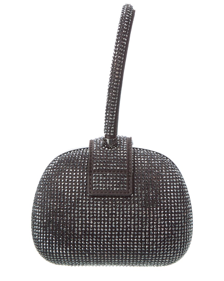 Self-Portrait Rhinestone Top Handle Clutch