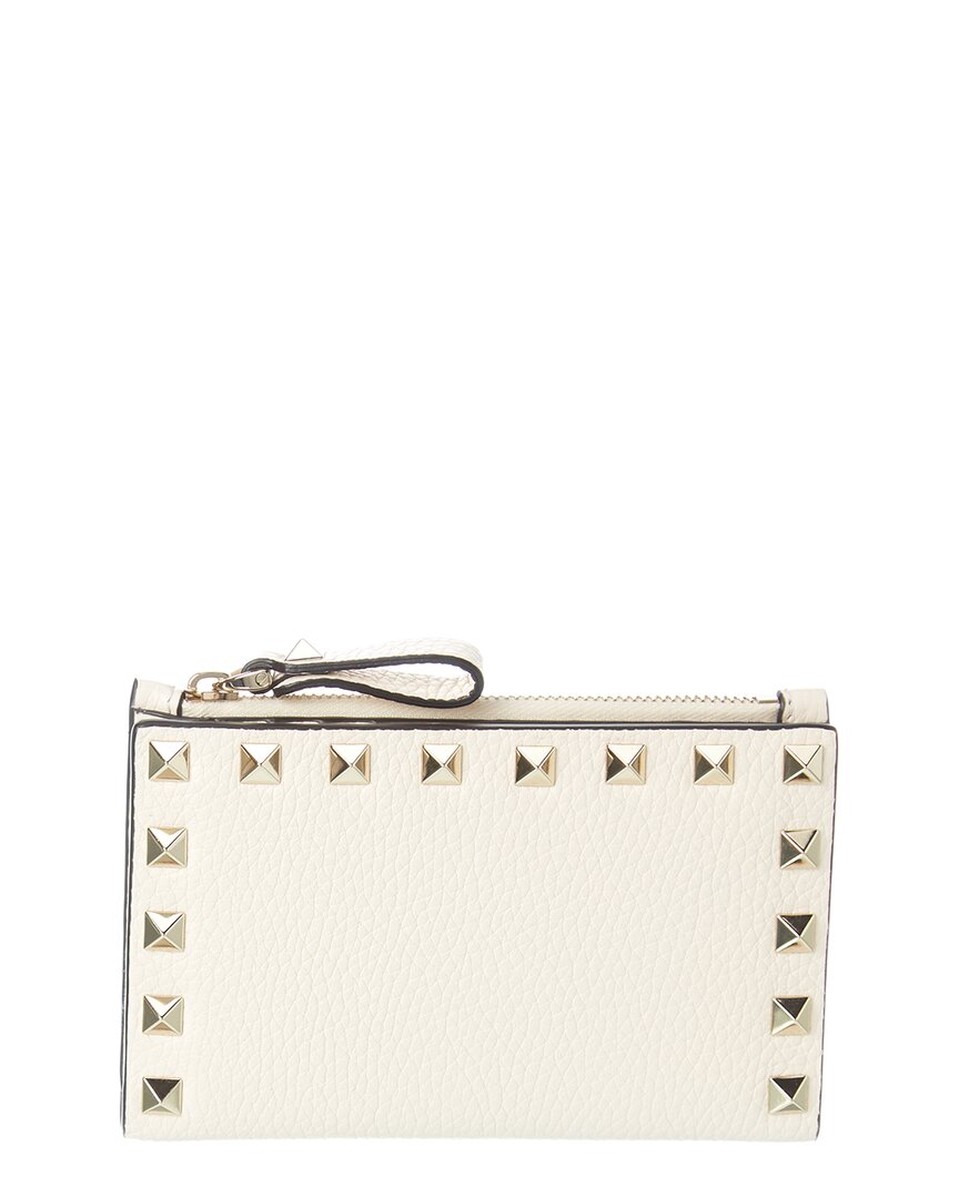 Valentino Rockstud Leather Card Case