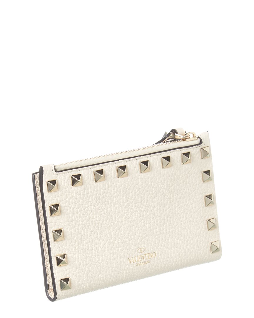 Valentino Rockstud Leather Card Case