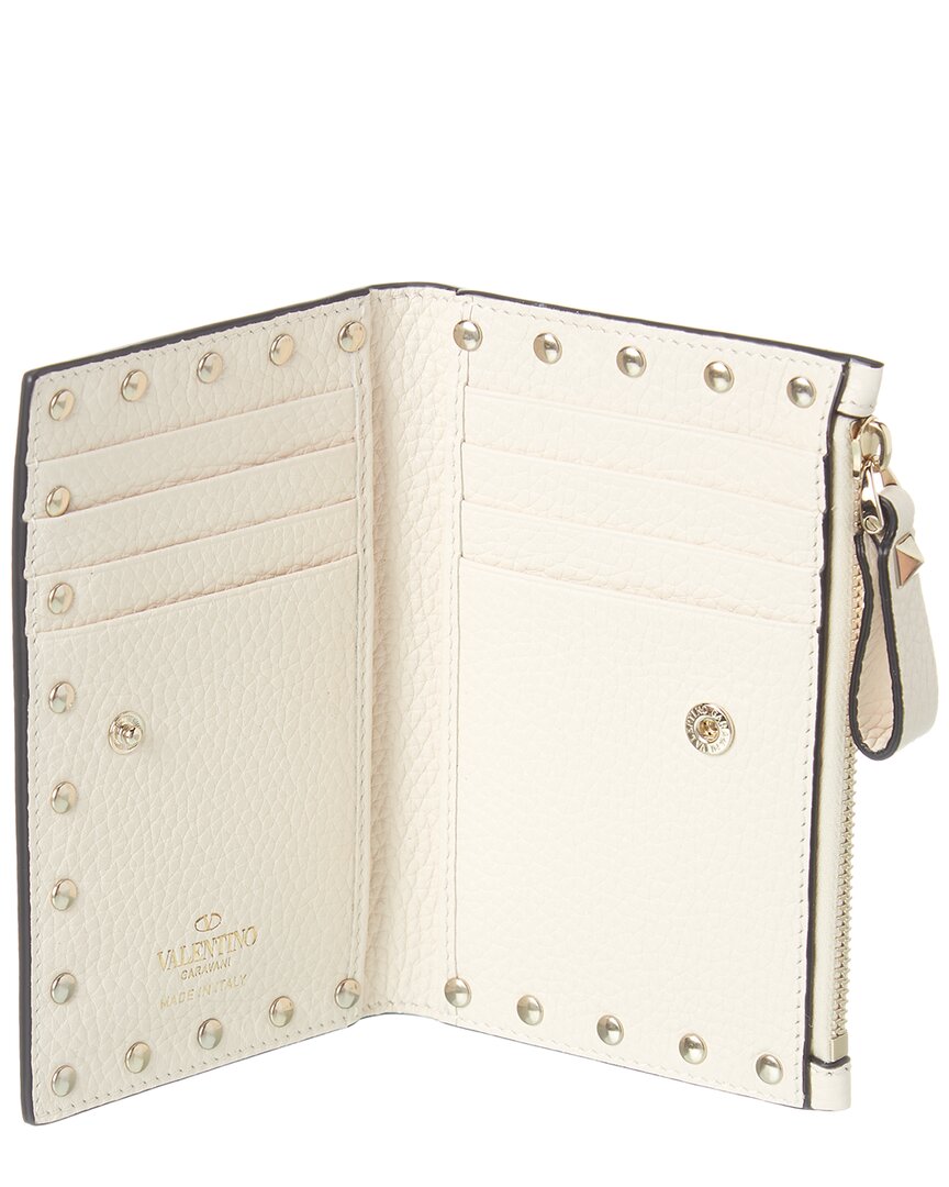 Valentino Rockstud Leather Card Case