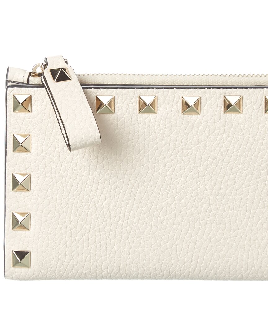 Valentino Rockstud Leather Card Case