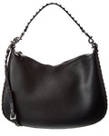 Valentino Rockstud Grainy Leather Hobo Bag