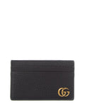 Gucci Gg Marmont Leather Card Holder, Black