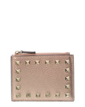 Valentino Rockstud Grainy Leather Card Holder