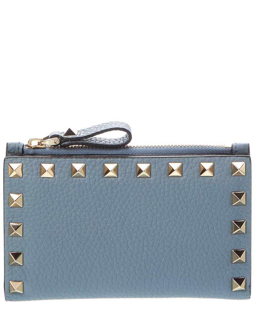 Valentino Rockstud Leather Card Case