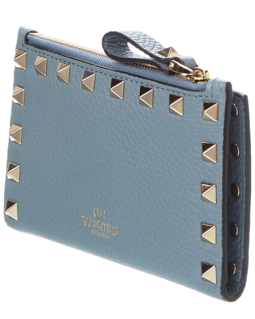 Valentino Rockstud Leather Card Case