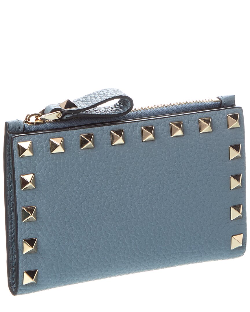 Valentino Rockstud Leather Card Case