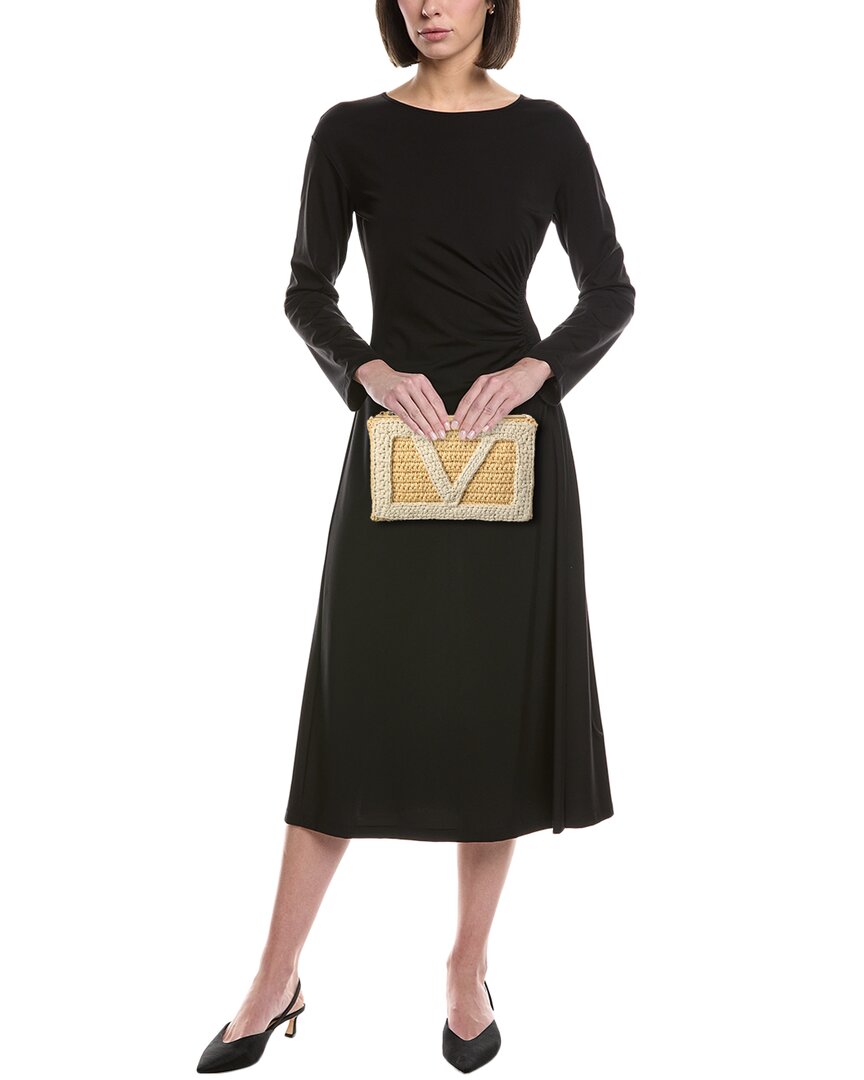 Valentino Viva Small Raffia Pouch