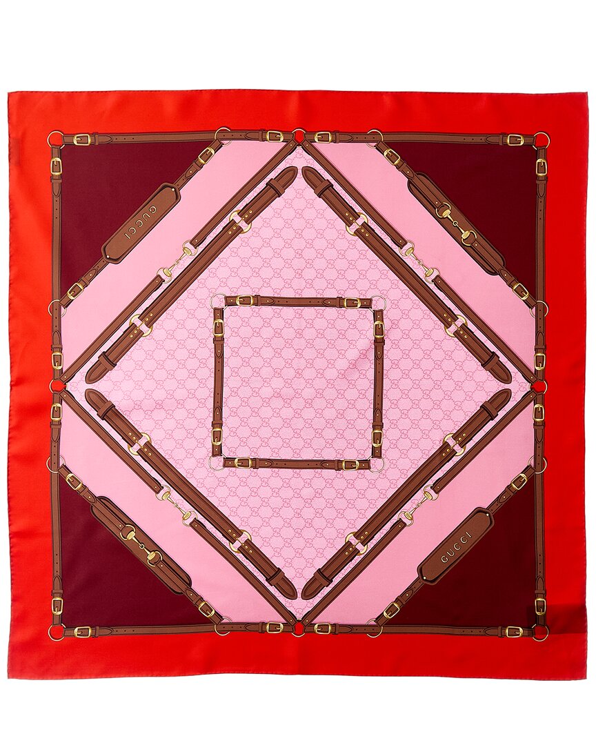 Gucci Printed Silk Twill Carre