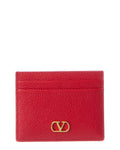 Valentino Vlogo Signature Leather Card Holder