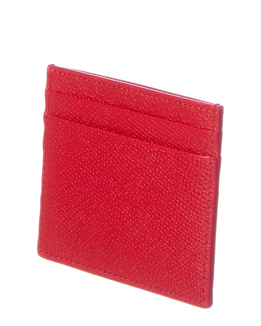 Valentino Vlogo Signature Leather Card Holder